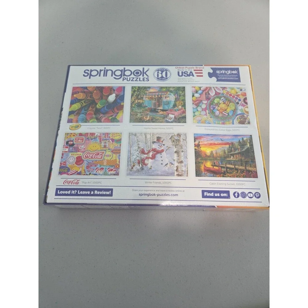 NEW Springbok 500 Piece SUN KISSED CABIN Puzzle